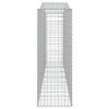 3 db íves horganyzott vas gabion kosár 400x50x140/160 cm