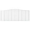 4 db íves horganyzott vas gabion kosár 400x50x140/160 cm