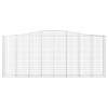 2 db íves horganyzott vas gabion kosár 400x50x160/180 cm
