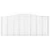 4 db íves horganyzott vas gabion kosár 400x50x160/180 cm