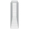 4 db íves horganyzott vas gabion kosár 400x50x160/180 cm