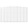 3 db íves horganyzott vas gabion kosár 400x50x220/240 cm