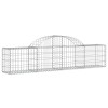 3 db íves horganyzott vas gabion kosár 200x30x40/60 cm