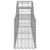 3 db íves horganyzott vas gabion kosár 200x30x40/60 cm