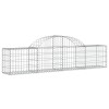 4 db íves horganyzott vas gabion kosár 200x30x40/60 cm