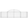 4 db íves horganyzott vas gabion kosár 200x30x40/60 cm