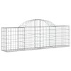 2 db íves horganyzott vas gabion kosár 200x30x60/80 cm