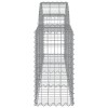 2 db íves horganyzott vas gabion kosár 200x30x60/80 cm