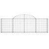3 db íves horganyzott vas gabion kosár 200x30x60/80 cm