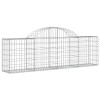 14 db íves horganyzott vas gabion kosár 200x30x60/80 cm