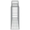 3 db íves horganyzott vas gabion kosár 200x30x80/100 cm