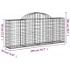11 db íves horganyzott vas gabion kosár 200x30x80/100 cm