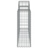 12 db íves horganyzott vas gabion kosár 200x30x80/100 cm
