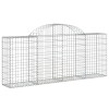 18 db íves horganyzott vas gabion kosár 200x30x80/100 cm