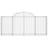 18 db íves horganyzott vas gabion kosár 200x30x80/100 cm