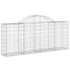 40 db íves horganyzott vas gabion kosár 200x30x80/100 cm