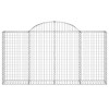 7 db íves horganyzott vas gabion kosár 200x30x100/120 cm