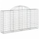 11 db íves horganyzott vas gabion kosár 200x30x100/120 cm