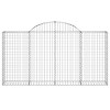 12 db íves horganyzott vas gabion kosár 200x30x100/120 cm