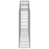 14 db íves horganyzott vas gabion kosár 200x30x100/120 cm