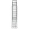 4 db íves horganyzott vas gabion kosár 200x30x120/140 cm