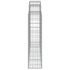 8 db íves horganyzott vas gabion kosár 200x30x120/140 cm