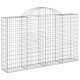 10 db íves horganyzott vas gabion kosár 200x30x120/140 cm