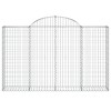 14 db íves horganyzott vas gabion kosár 200x30x120/140 cm