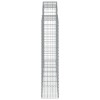 3 db íves horganyzott vas gabion kosár 200x30x140/160 cm
