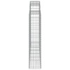 8 db íves horganyzott vas gabion kosár 200x30x140/160 cm