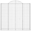 2 db íves horganyzott vas gabion kosár 200x30x180/200 cm