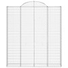 3 db íves horganyzott vas gabion kosár 200x30x220/240 cm