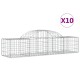 10 db íves horganyzott vas gabion kosár 200x50x40/60 cm 10 db íves horganyzott vas gabion kosár 200x50x40/60 cm