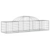 18 db íves horganyzott vas gabion kosár 200x50x40/60 cm