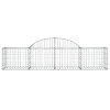 18 db íves horganyzott vas gabion kosár 200x50x40/60 cm