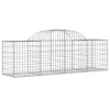 3 db íves horganyzott vas gabion kosár 200x50x60/80 cm