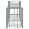 3 db íves horganyzott vas gabion kosár 200x50x60/80 cm