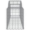 4 db íves horganyzott vas gabion kosár 200x50x60/80 cm