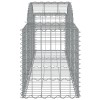 10 db íves horganyzott vas gabion kosár 200x50x60/80 cm