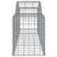 10 db íves horganyzott vas gabion kosár 200x50x60/80 cm