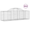 13 db íves horganyzott vas gabion kosár 200x50x60/80 cm