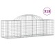 18 db íves horganyzott vas gabion kosár 200x50x60/80 cm 18 db íves horganyzott vas gabion kosár 200x50x60/80 cm