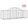 50 db íves horganyzott vas gabion kosár 200x50x60/80 cm