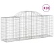10 db íves horganyzott vas gabion kosár 200x50x80/100 cm