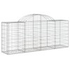 10 db íves horganyzott vas gabion kosár 200x50x80/100 cm