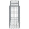 10 db íves horganyzott vas gabion kosár 200x50x80/100 cm