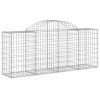 11 db íves horganyzott vas gabion kosár 200x50x80/100 cm