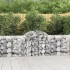 12 db íves horganyzott vas gabion kosár 200x50x80/100 cm