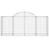15 db íves horganyzott vas gabion kosár 200x50x80/100 cm