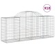 18 db íves horganyzott vas gabion kosár 200x50x80/100 cm